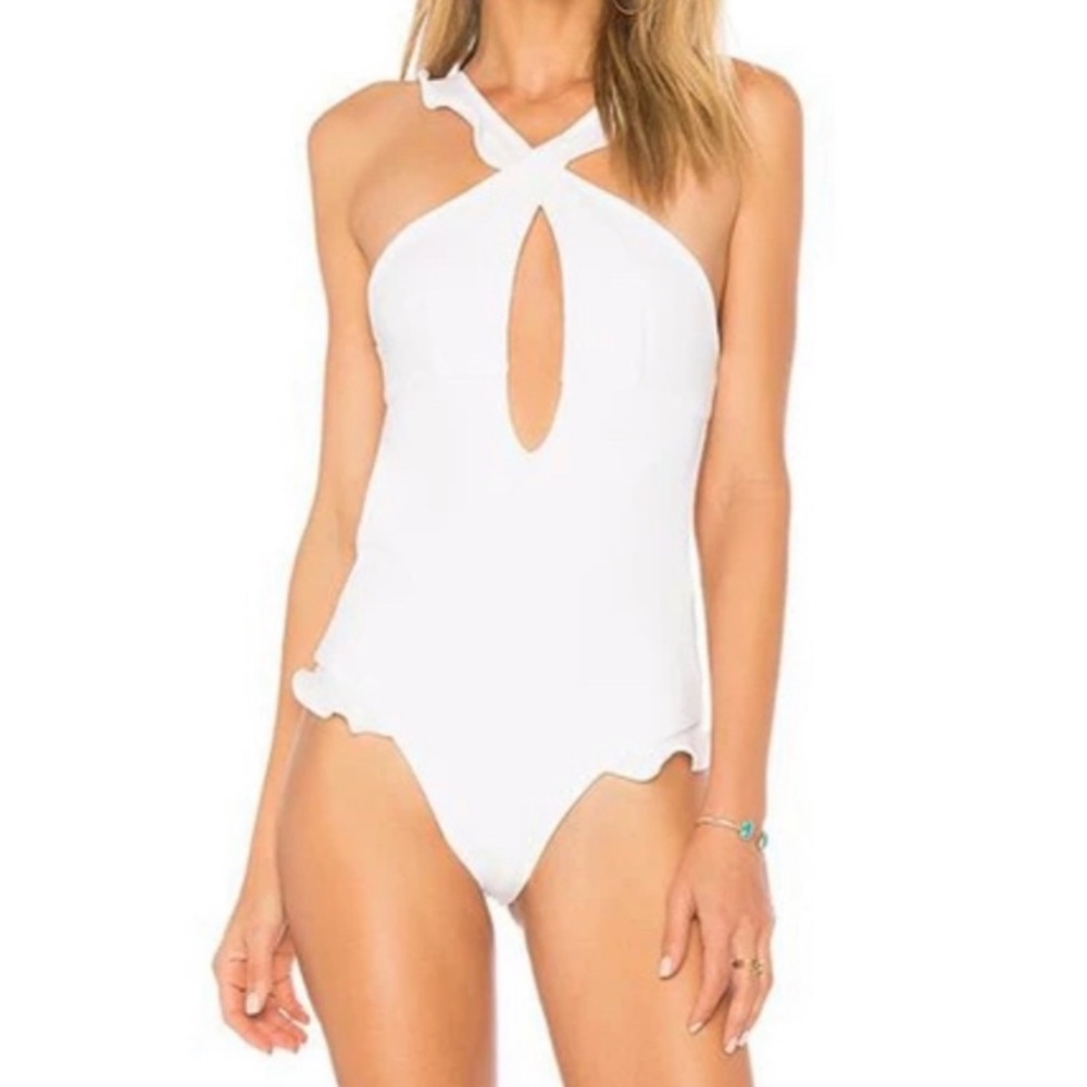 For Love And Lemons White One Piece Swimsuit